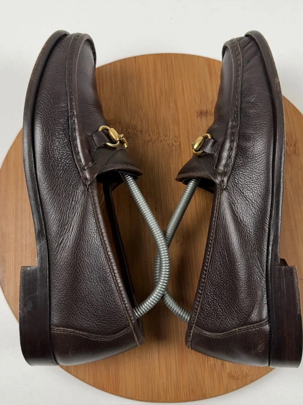 Cole Haan Made in Italy Ascot II Brown Leather Horsebit Loafers